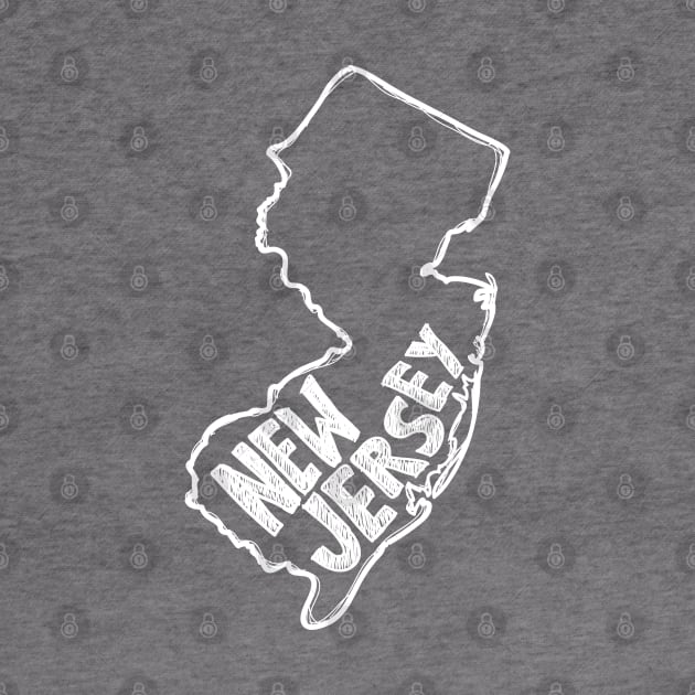 New Jersey (White Graphic) by thefunkysoul